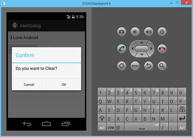 Creating an Alert Dialog Box in Android