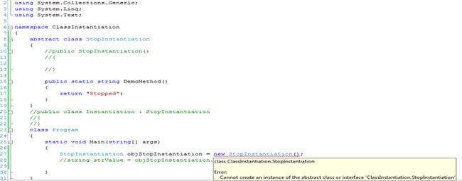 Few Ways To Prevent Instantiation Of Class