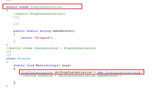 Few Ways To Prevent Instantiation Of Class