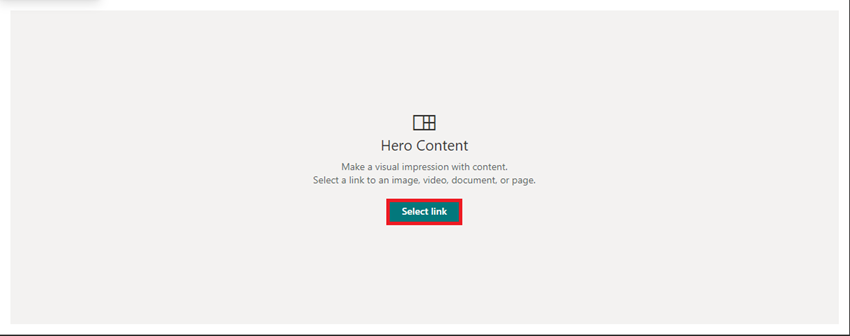 Video Embed Using Hero WebPart In SharePoint Online Modern Page