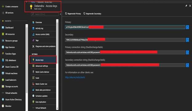 Azure Redis Cache To MVC Application