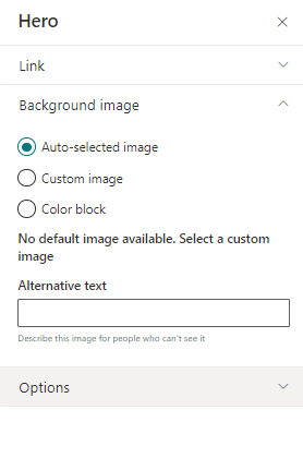 Hero Web Part In SharePoint Online