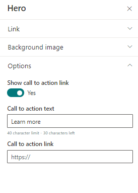 Hero Web Part In SharePoint Online