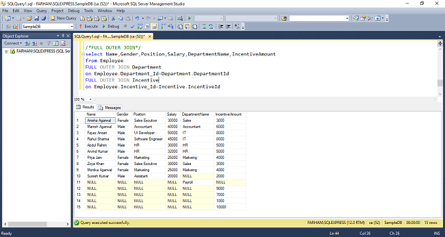 JOIN Tables Without Foreign Key In SQL Server