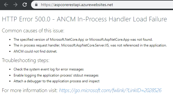 Web API (RESTful) in Azure App Service
