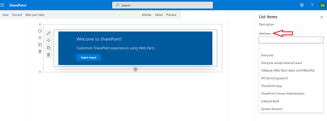 Display UserName and GroupName of a SharePoint Site in a webpart by