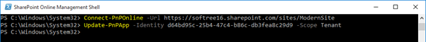 SharePoint App Operations Using PnP PowerShell