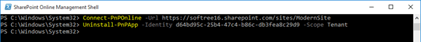 SharePoint App Operations Using PnP PowerShell