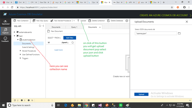 Query Using Azure Document-DB SQL