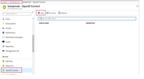 Configure OpenId Connect In Azure API Management