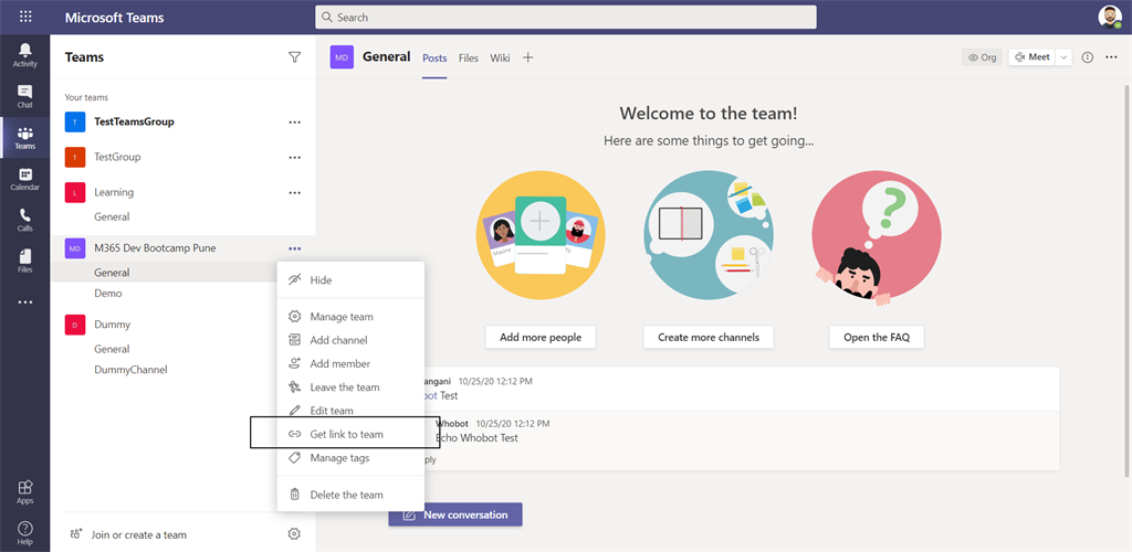 powerapps get teams channel id