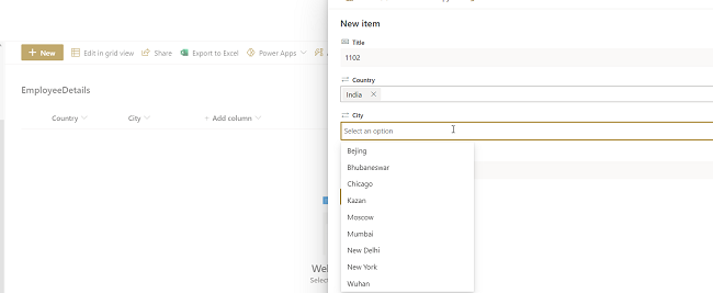 Cascading Dropdowns Using PowerApps