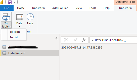 Show last refreshed Date & timestamp on Power BI Dashboard / Report