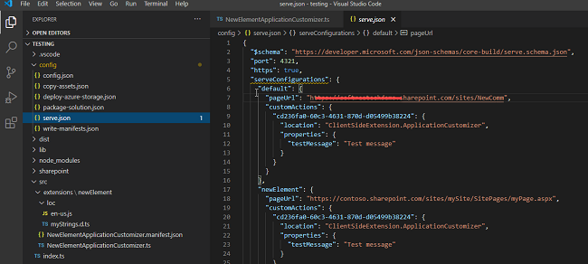 Add A Top and Bottom Placeholder Using App Customizer