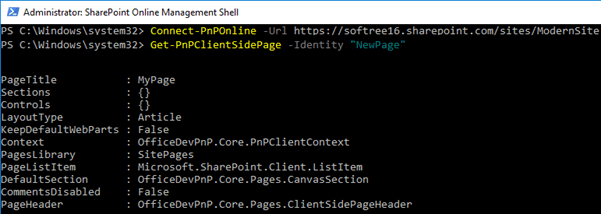 Add and Manipulate Modern SharePoint Page Using PnP PowerShell