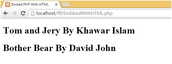 Combining Two Strings in PHP