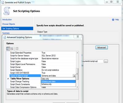 Generate Insert Scripts for a Table in SQL Server