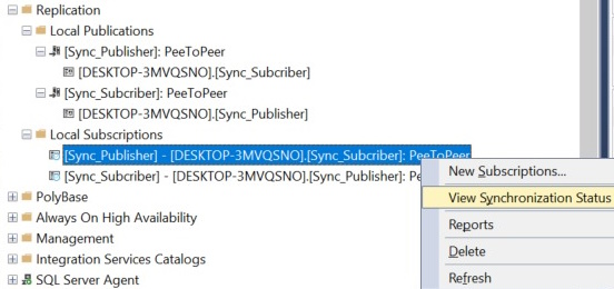 MS SQL Server Replication or Synchronization Peer-to-Peer Topology