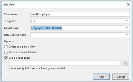 CRUD Operation Using Model View And Controller