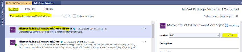 Asp.Net Core MVC (.Net 6.0) CRUD Operation