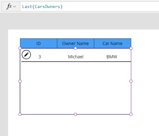 Last function output