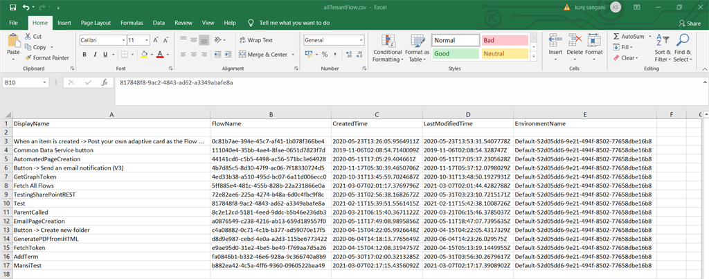 How To Fetch All The Power Automate (Flow) In Tenant