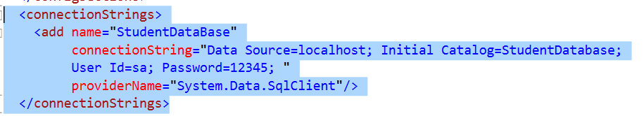 Change Connection String to SQL Server in Entity framework Code First