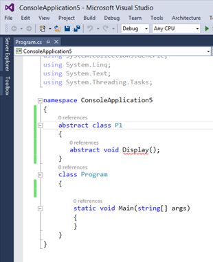 Abstract Class in C#
