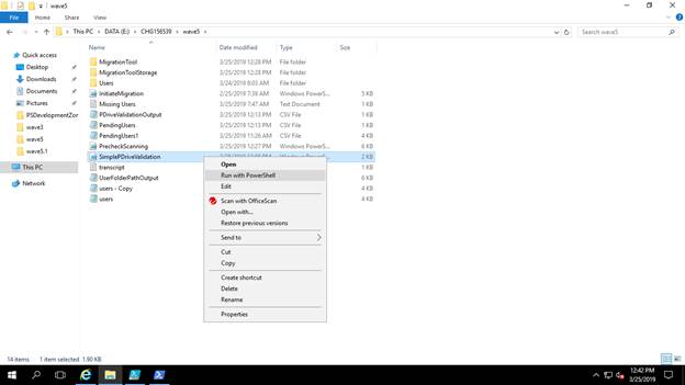 Personal Drive Validation Status Documentation