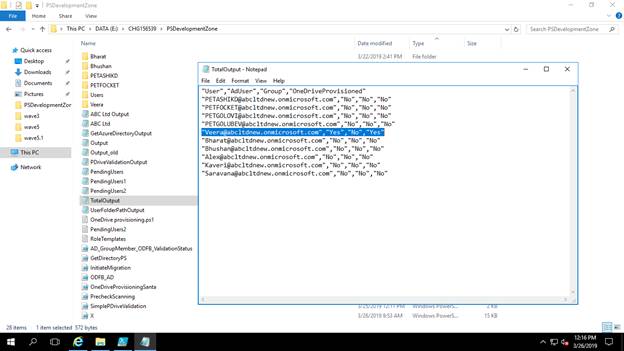 Active Directory AD And Group Member And ODFB Validation Status Step by Step Process Document