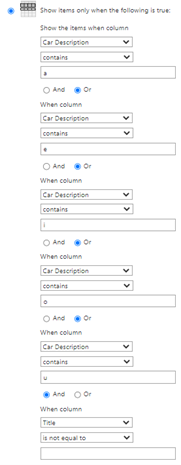 How To Use OR & AND Filters in SharePoint List