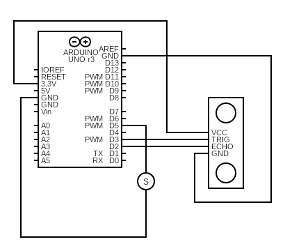 Detect Object And Open Servo Motor Gate Using Ultrasonic Sensor
