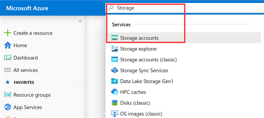 Creating Azure Storage Account And Supported Services