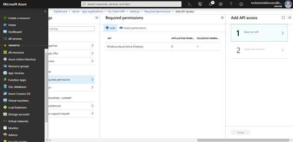 Azure Active Directory - Create Applications, Add Scopes And Add API Access