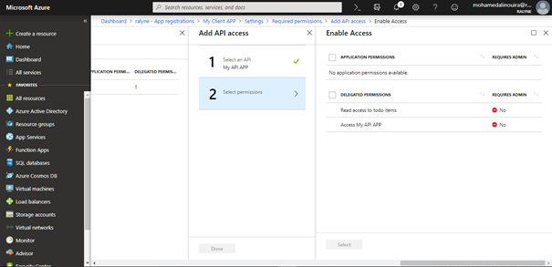 Azure Active Directory - Create Applications, Add Scopes And Add API Access