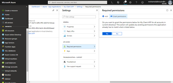 Azure Active Directory - Create Applications, Add Scopes And Add API Access