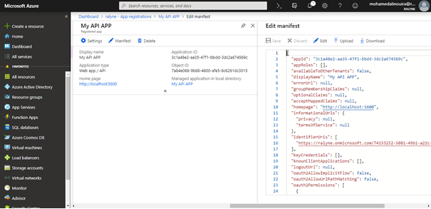 Azure Active Directory - Create Applications, Add Scopes And Add API Access