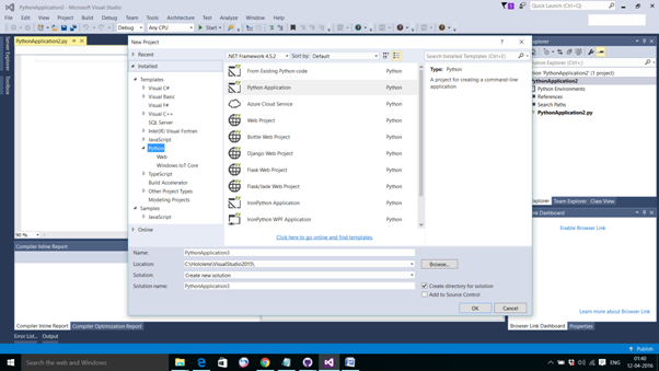 microsoft visual studio python microsoft visual studio python