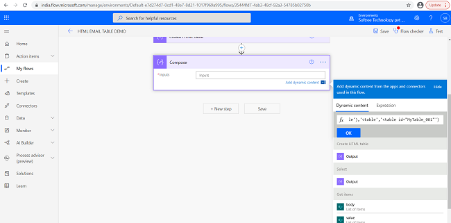 Create A Style HTML Table In An Email Using Power Automate