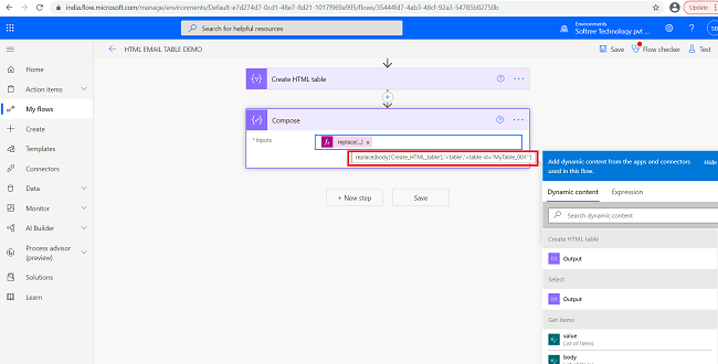 Create A Style HTML Table In An Email Using Power Automate