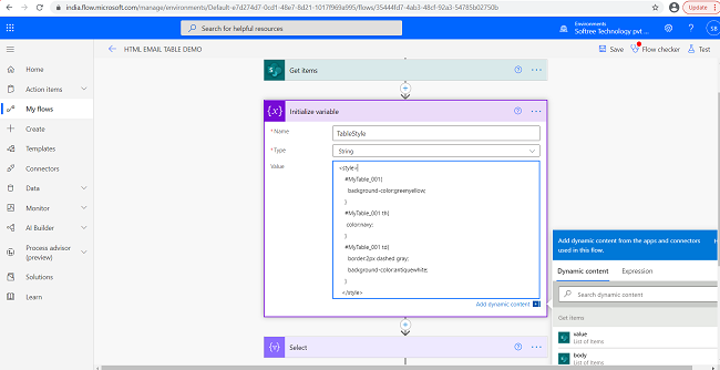 Create A Style HTML Table In An Email Using Power Automate