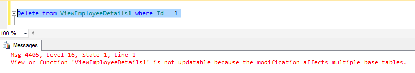 Instead of delete triggers and view