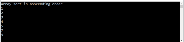 Sort Array In C# Without Using Inbuilt Function