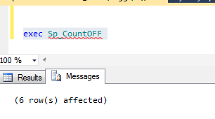 SET NOCOUNT ON And SET NOCOUNT OFF Using Stored Procedure In SQL Server