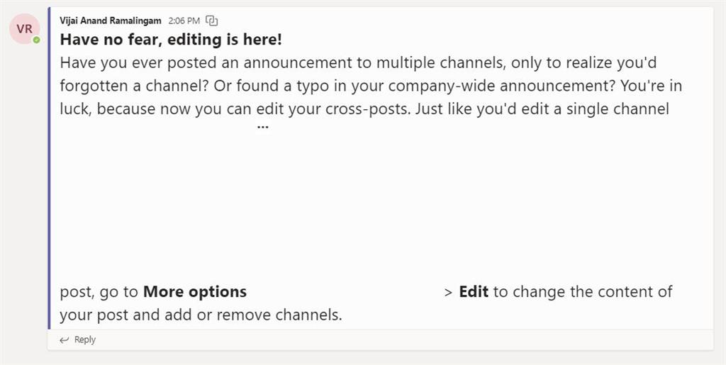How To Edit Announcements Posted In Multiple Channels In Microsoft Teams