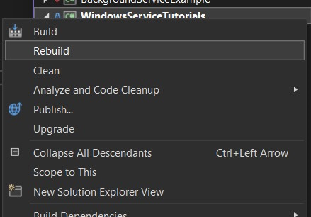 Rebuild your project