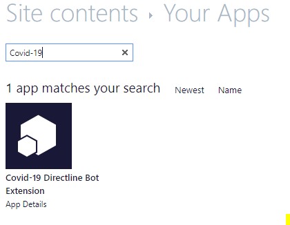COVID-19 Assessment BoT Development And Deployment