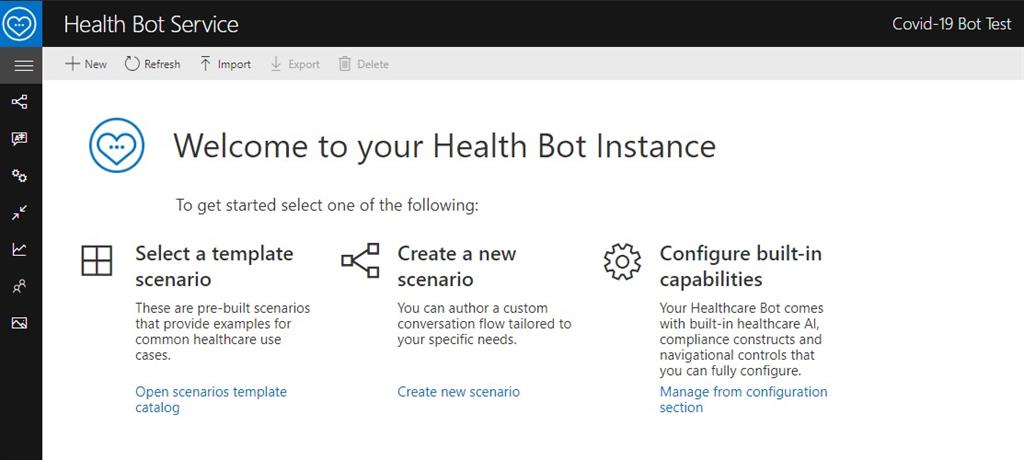 COVID-19 Assessment BoT Development And Deployment