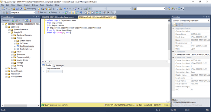 How To Find The Highest Number Of Employees In a Department Using SQL ...