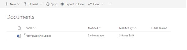 Add And Manage SharePoint Files Using PnP PowerShell
